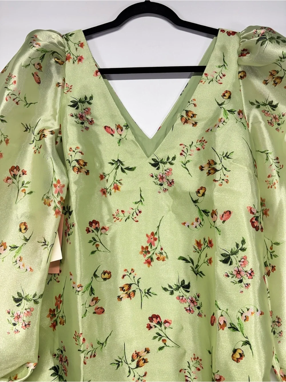 ✨BHLDN Samantha Long-Sleeve Organza Mini Dress Size L